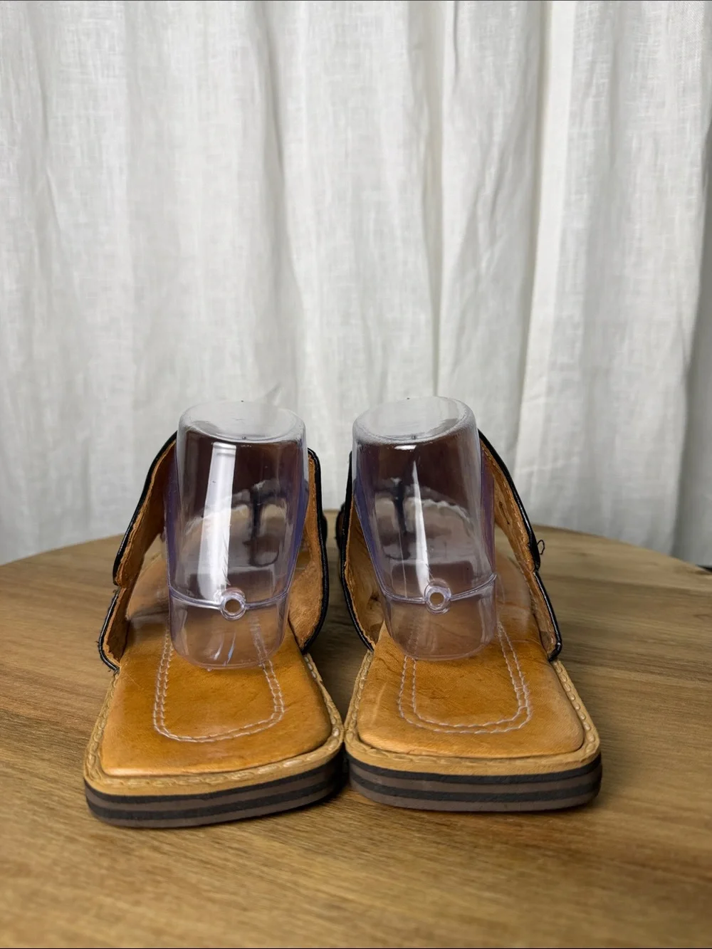 Brown Snakeskin Men’s Slide Sandals